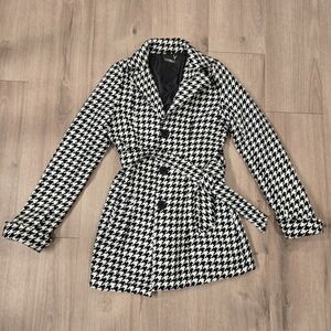 Jou Jou Houndstooth Coat